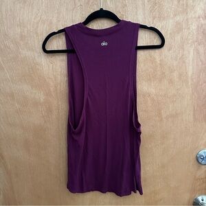 ALO Yoga Women's Deep Purple Tank Top
